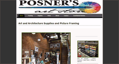 Desktop Screenshot of posnersartstoretucson.com