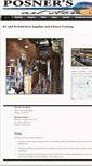 Mobile Screenshot of posnersartstoretucson.com
