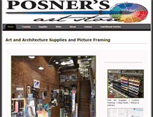 Tablet Screenshot of posnersartstoretucson.com